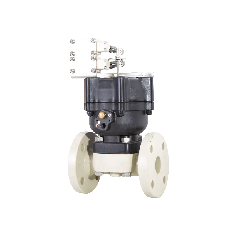 Aeroibrithe Flanged Comhla scairt-Actuator Plaisteacha
